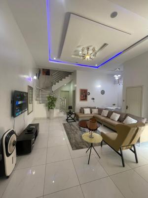 Spacious Fully Furnished 4 Bedroom Semi Detached Duplex, Chevron Drive, Lekki Phase 2, Lekki, Lagos, Semi-detached Duplex for Rent