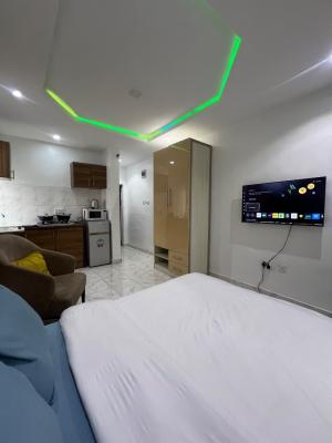 Very Spacious and Decent Well Furnished Studio Apartment, Jibowu, Yaba, Lagos, Self Contain (single Rooms) for Rent
