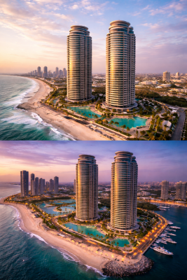 Fully Furnished  (can Go Unfurnished) 2-bedroom Flat with Bq, Pearls Towers, Eko Atlantic City, Lagos, Flat / Apartment for Sale