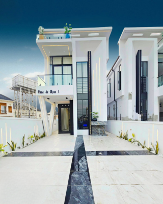 Modern Design 5 Bedroom Detached Duplex with Swimming Pool and Bq, in a Secured Estate in Ikota Lekki Behind Mega Chicken, Ikota, Lekki, Lagos, Detached Duplex for Sale