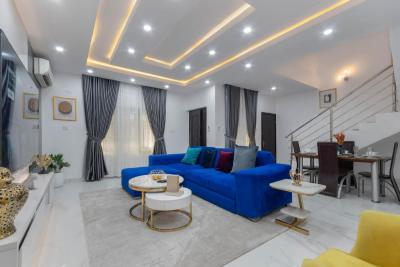 Luxury 3 Bedroom Terrace Duplex in a Secured Estate, Lekki Gardens 2, Ajah, Lagos, Terraced Duplex Short Let