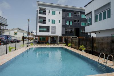 Furnished 3bedrooms with Estate Pool, Cyberville Horizon Estate, Ikate, Lekki, Lagos, Flat / Apartment for Rent