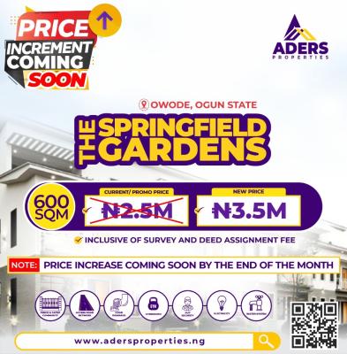Premium Secured & Developed Estate, Owode Yewa, Ogun State, Owode, Obafemi Owode, Ogun, Residential Land for Sale
