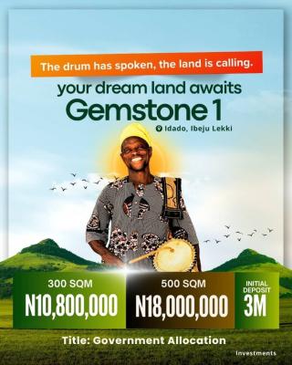 Affordable Land Plots in a Fast-growing Estate, Gemstone 1 Estate, Idado, Lekki, Lagos, Residential Land for Sale