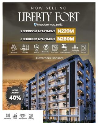 Luxury 3 Bedroom Apartments with Bq, Pool and Home Automation, Liberty Fort, Lekki, Lagos, Block of Flats for Sale