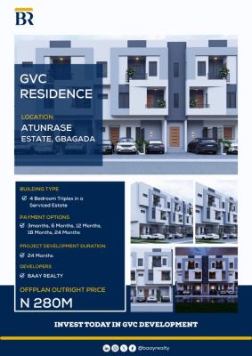 New Built Luxury 4 Bedroom Terrace Triplex, The Perfect Home for Your Lovely Family, Gbagada, Lagos, Terraced Duplex for Sale