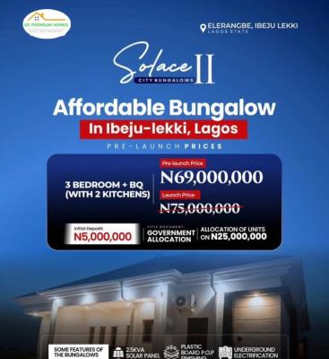 Luxury 3 Bedroom Bungalow with Excellent Finishing, Ibeju Lekki, Lagos, Detached Bungalow for Sale