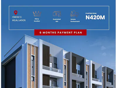 4 Bedroom Terrace + BQ — Adozillion Court, Omole Phase 2, Ikeja, Lagos