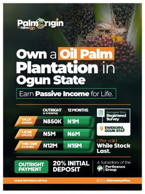 Own a Farm. Earn Like a Landlord, Ewekoro, Ogun, Land for Sale