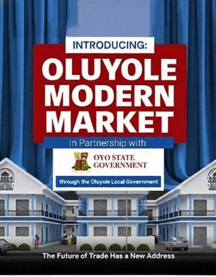 Shops in a Modern Commercial Market, Oluyole Modern Market / New Garage Roundabout, Akala Expressway, Oluyole, Oyo, Shop for Sale