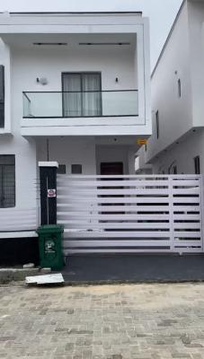 4 Bedroom Semi  Detached Duplex - with Bq, Lekki Palm City Estate, Ajah, Lagos, Semi-detached Duplex for Rent