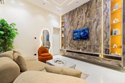 Luxury 1 Bedroom Apartment with Swimming Pool, Gym and Ps5 on Request, Ikate, Lekki, Lagos, Flat / Apartment Short Let