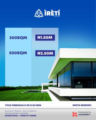 Affordable Land with High Return on Investment, Ireti Residence Phase 2 Close to Caleb University, Imota, Ikorodu, Lagos, Residential Land for Sale