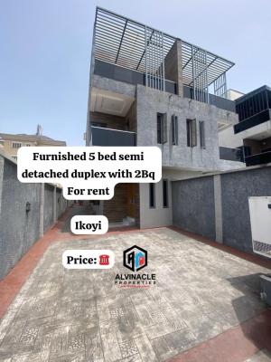 Furnished 5 Bed Duplex with 2bq, Parkview, Ikoyi, Lagos, Semi-detached Duplex for Rent
