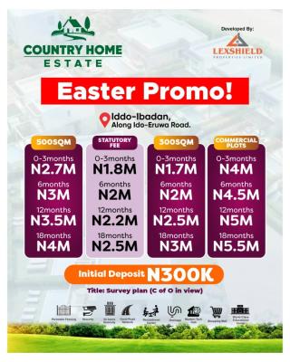 Affordable Prime Land in a Premium Location, Country Home Estate Iddo Along Ido Eruwa Road, Ibadan, Oyo, Residential Land for Sale