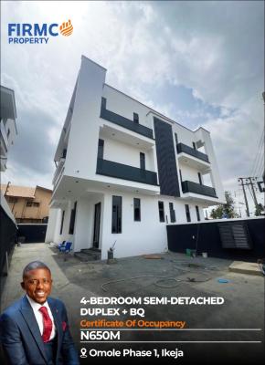 Exquisite 4 Bedroom Semi-detached Duplex + Bq with Modern Facilities, Omole Phase 1, Ikeja, Lagos, Semi-detached Duplex for Sale