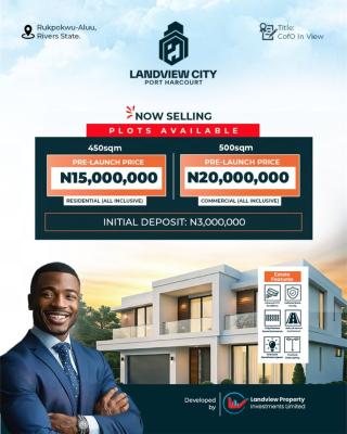 Premium Land in a Strategic Location with Good Title, Landview City Estate Aluu, Rukpokwu, Port Harcourt, Rivers, Mixed-use Land for Sale