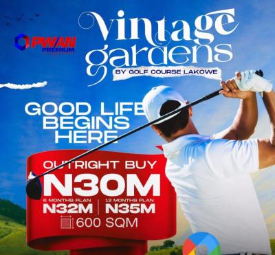 Vintage Gardens Estate, Lakowe By Golf Court, Ibeju-lekki, Lagos State, Lakowe, Ibeju Lekki, Lagos, Residential Land for Sale