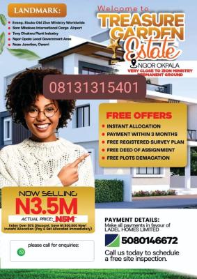 Plots of Affordable Buy and Build Land in Ngor Okpala, Obike, 10mins Minutes From Zion Ministry, Ngor Okpala, Imo, Mixed-use Land for Sale