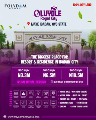 Luxury C of O Land in a Premium Location with Good Topography, Oluyole Royal City Ijaye , University of Ibadan Axis, Ibadan, Oyo, Residential Land for Sale