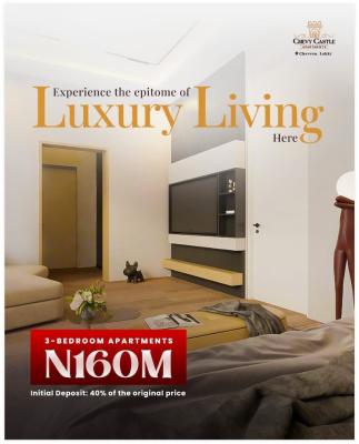 Luxury 3 Bedroom Apartment in a Prestigious Estate, Chevy Castle Apartments / Chevron, Lekki, Lagos, Block of Flats for Sale