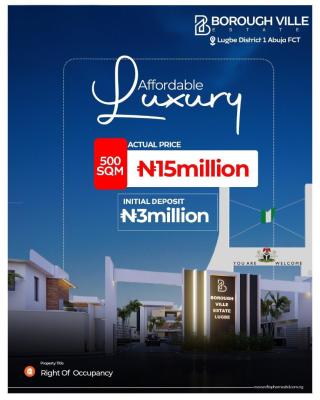 Affordable Plots of Land in a Fast-growing Estate (three Sizes), Borough Ville Estate, Lugbe District, Abuja, Residential Land for Sale