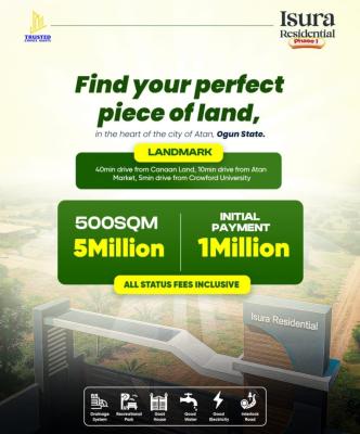 Premium Land in a Strategic Location with Good Topography, Isura Residential Estate Phase 1 Close to Crawford University, Atan Ota, Ado-odo/ota, Ogun, Residential Land for Sale