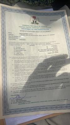 1,650sqm, Residential, C of O, Guzape2, Guzape District, Abuja, Residential Land for Sale