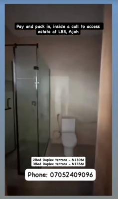 Luxury 3 Bedroom Terrace Duplex with Excellent Facility, Ajah, Lagos, Terraced Duplex for Sale