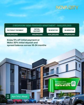 Affordable Luxury Shell Homes, Nova City Estate, Apo, Abuja, Block of Flats for Sale