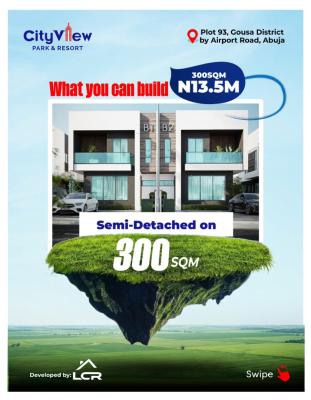 Land with C of O at City View Park &resort Gousa Abuja, Gousa District Nnamdi Azikiwe Airport, Goza, Lugbe District, Abuja, Residential Land for Sale