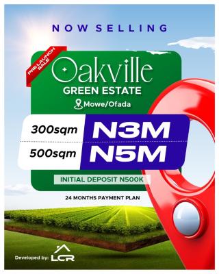 Affordable Dry Land, Oakville Estate, Mowe Ofada, Ogun, Residential Land for Sale