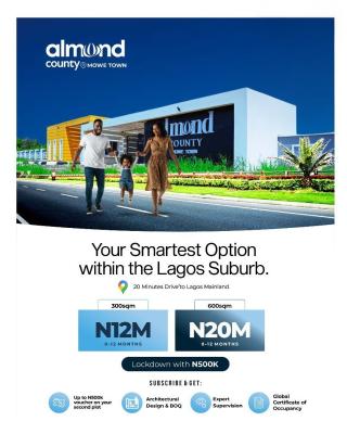 Premium Residential Plots in a Modern Estate, Almond County (land), Mowe Town, Ogun, Residential Land for Sale