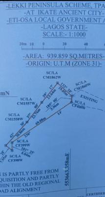 939m²* Bare Land  Triangular Shape, Off Freedom Way, Lekki Phase 1, Lekki, Lagos, Residential Land Joint Venture