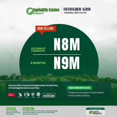 Govt Approved Land Inside Housing Unit, Ihiagwa, Owerri Municipal, Imo, Mixed-use Land for Sale