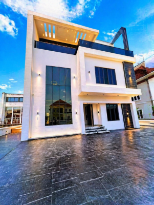 Luxury 5 Bedroom Fully Detached Duplex with 2bq  Swimming Pool, Pinnock Estate, Osapa, Lekki, Lagos, Detached Duplex for Sale