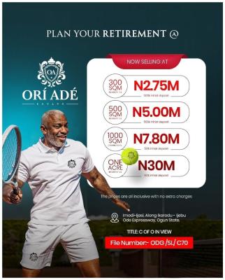 Affordable Land Plots in a Serene and Strategically Located Estate, Ori Adé Estate / Imodi-ijasi, Along Ikorodu–ijebu Ode Expressway, Ijebu Ode, Ogun, Mixed-use Land for Sale