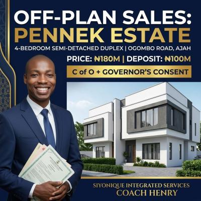 Affordable Premium 4 Bedroom Semi Detached Duplex with Bq, Ogombo, Ajah, Lagos, Semi-detached Duplex for Sale