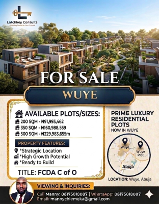 Estate Lands Available, Wuye, Abuja, Residential Land for Sale