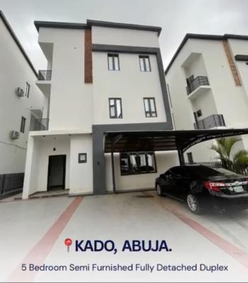 Luxury 5 Bedroom Fully Detached Duplex + 1 Room Bq, Kado, Abuja, Detached Duplex for Sale