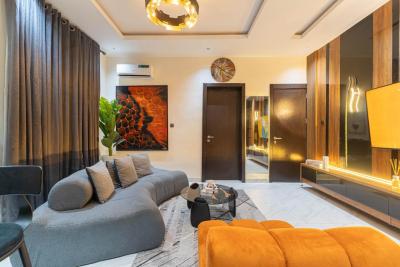 Brand-new Luxurious 2 Bedroom Apartment with Gymnasium and Starlink, Balcony,swimming Pool,playground and En-suite Rooms, Ikate, Lekki, Lagos, Flat / Apartment Short Let