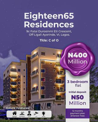 Luxury 3 Bedroom Apartments with Excellent Facilities, Victoria Island (vi), Lagos, Flat / Apartment for Sale