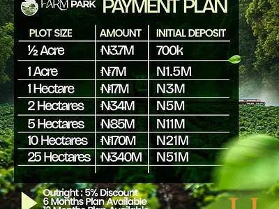 Affordable Farm Land in a Serene Location — Farm Park / Idiru via Imaka Village, Odogbolu, Ogun
