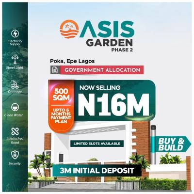 Affordable Plots of Land with Top-notch Facilities, Oasis Garden Phase 2 / Poka, Epe, Lagos, Residential Land for Sale
