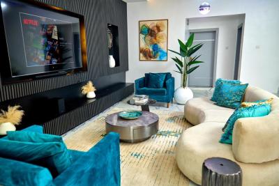 Luxury 5bedroom En-suite Apartment with Lounge, Speedy Wi-fi & Snooker, Tennis, Jacuzzi, Parking Space, Housekeeping,orchid Road, Lekki, Lagos, House Short Let