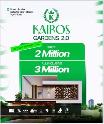 Affordable Residential Plots of Land in a Serene Location, Kairos Gardens 2.0 / Odo-lofa Isiwo, After Epe Tollgate, Ijebu East, Ogun, Residential Land for Sale