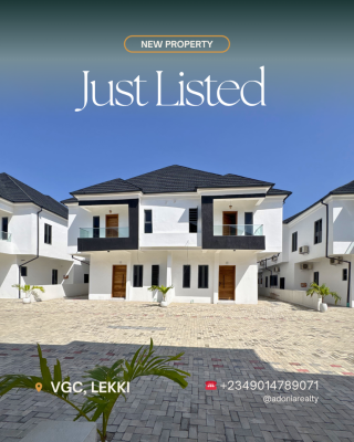 Spacious 4 Bedroom Semi-detached Duplex + Bq, Harris Drive, Vgc, Lekki, Lagos, Semi-detached Duplex for Sale