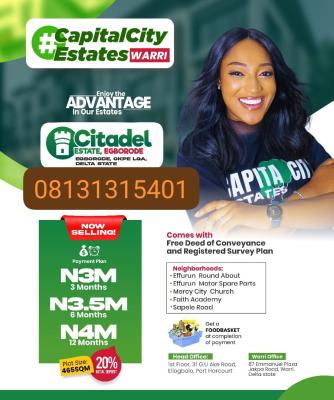 Plots of Affordable Land in Egboredo, Egboredo, Okpe, Delta, Mixed-use Land for Sale