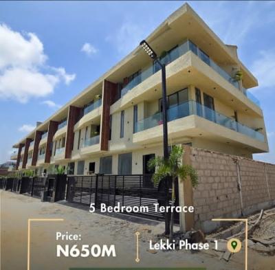 Luxury 5bedrooms Semi Detached Duplex, Lekki Phase 1, Lekki, Lagos, Detached Duplex for Sale