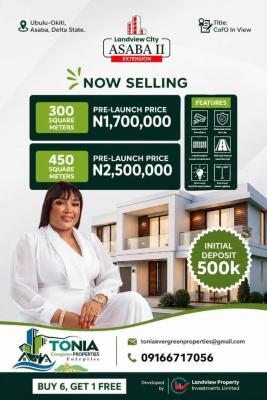 Hot Selling  Buy 6 Plots Get One Plot Free, Asaba, Delta, Residential Land for Sale